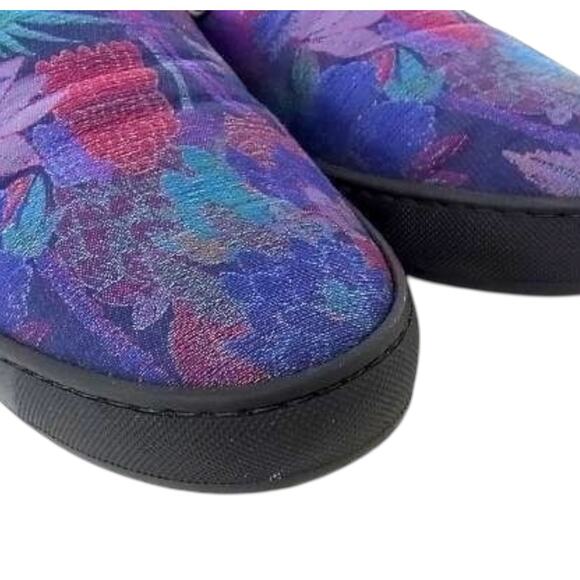 ETRO Slip-on Shoes Unisex Size M8 W11 Paisley Pattern Made In Italy - Picture 2 of 8